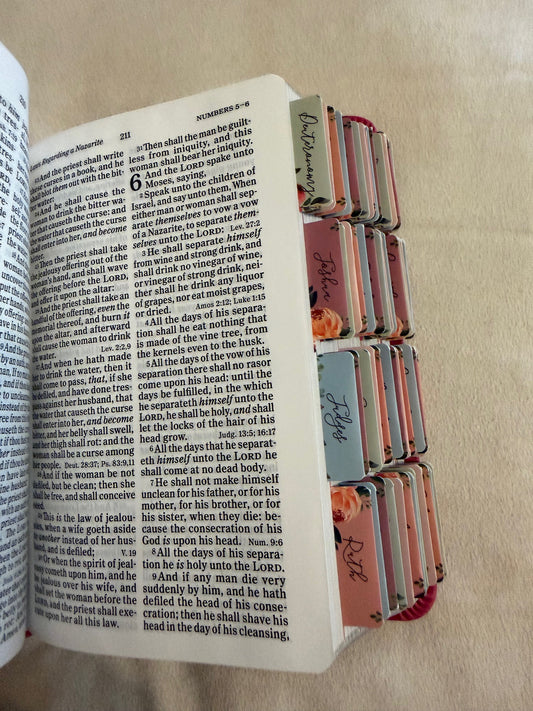 Pink Designed KJV Large Print Compact Reference Bible