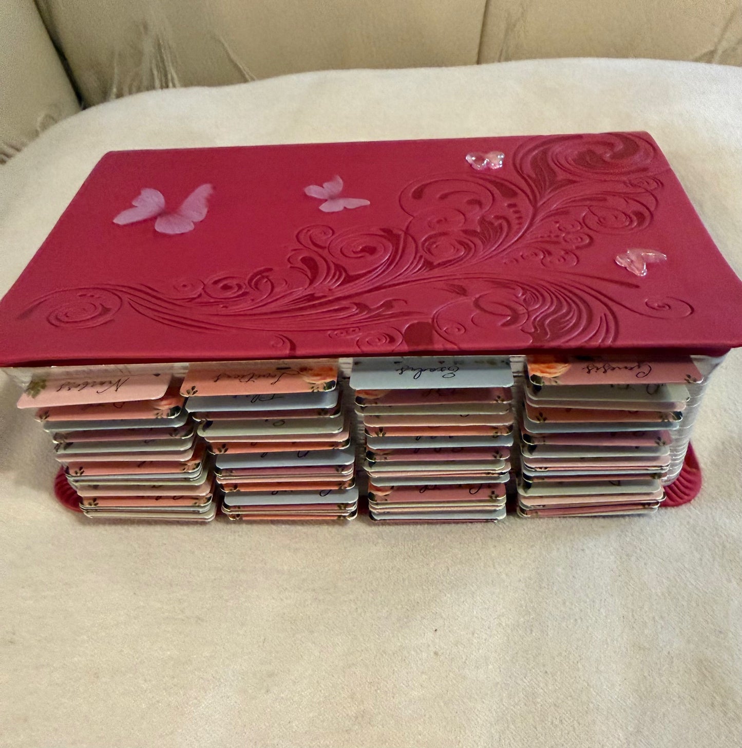 Pink Designed KJV Large Print Compact Reference Bible