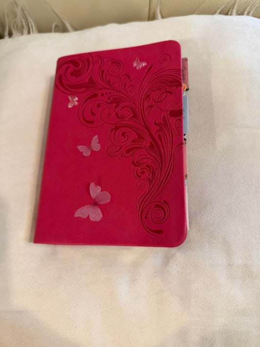 Pink Designed KJV Large Print Compact Reference Bible